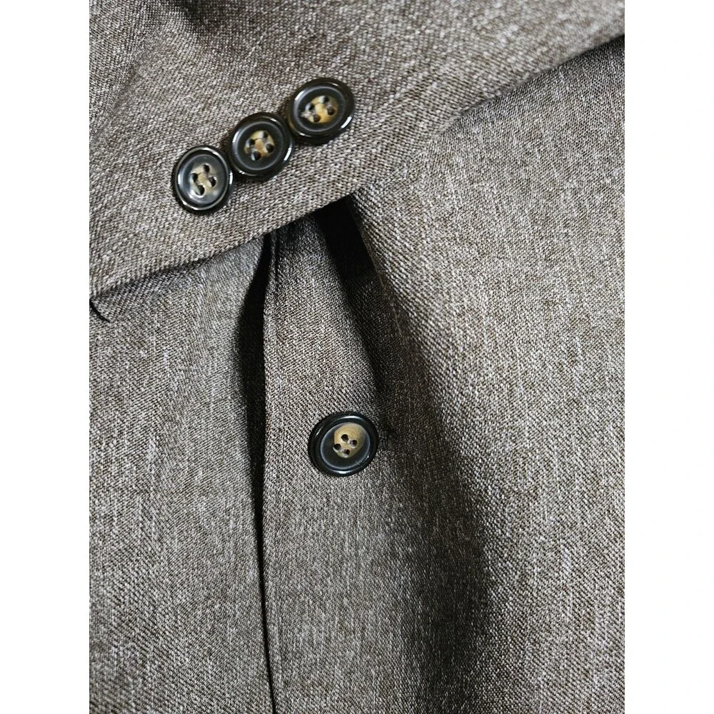 Circle S Western Suit Mens 40 Short 35x30 Brown Tweed Boise Cowboy Rockabilly